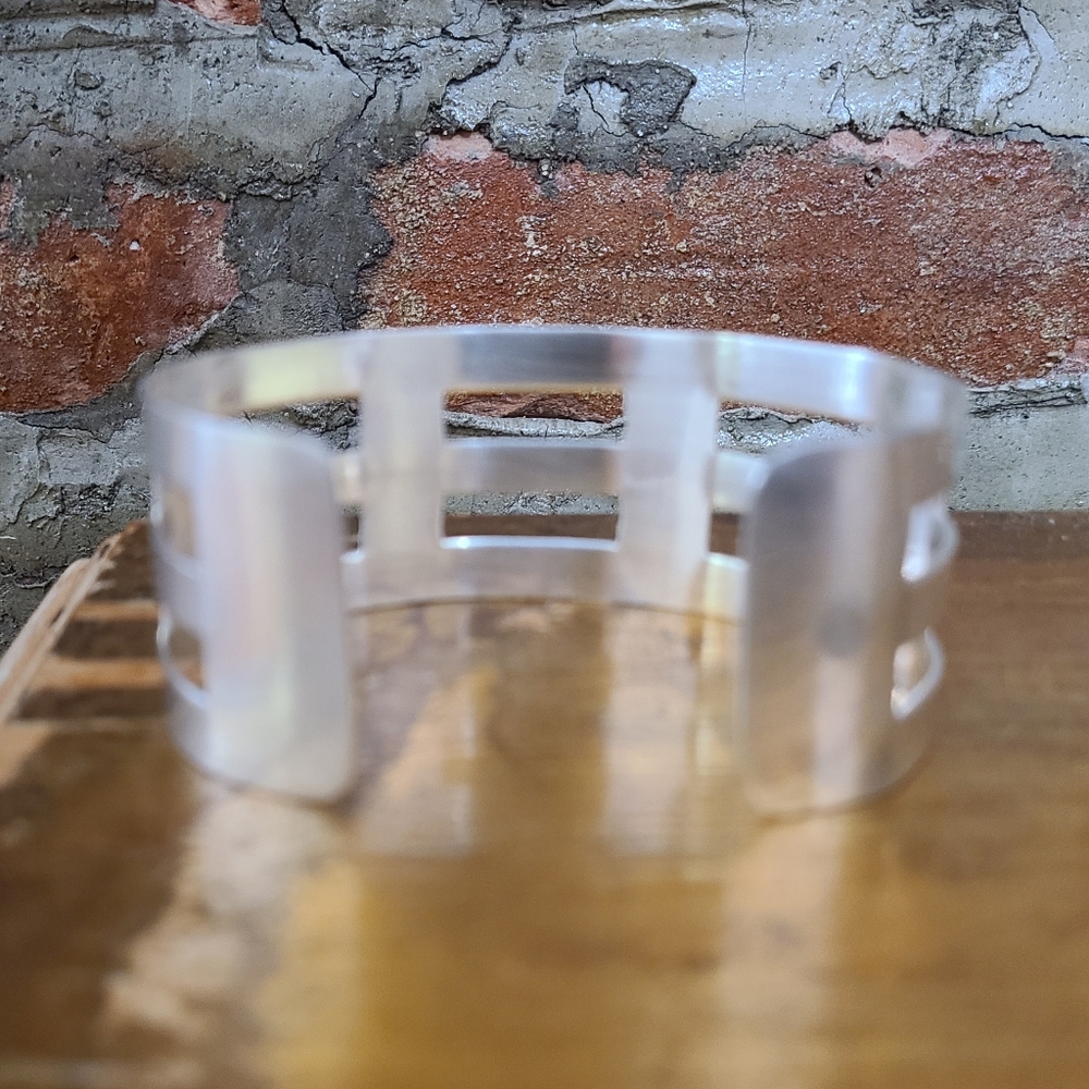 Sterling Silver Open Structure Cuff/Bracelet - image 8